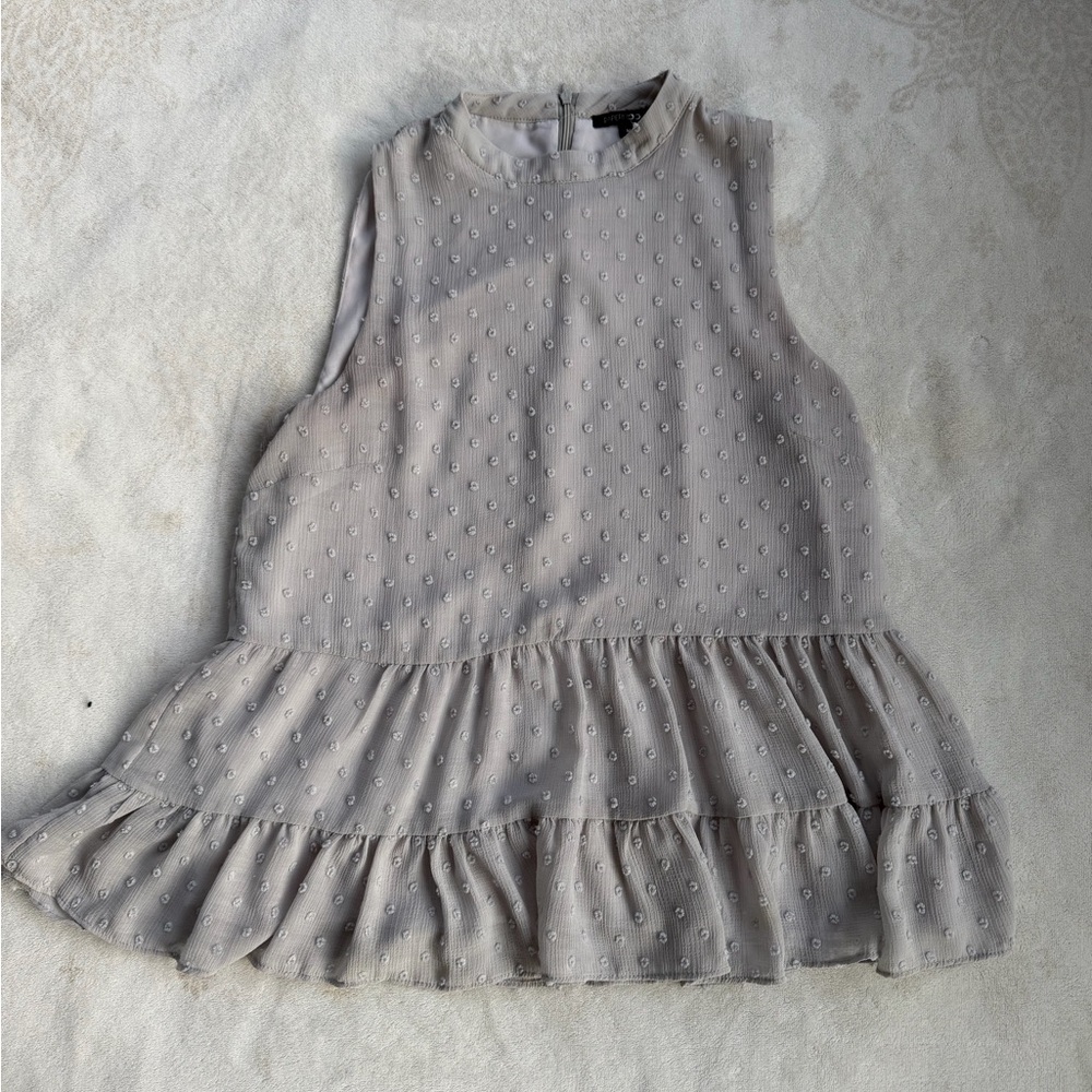 Papermoon Light Gray Sleeveless Kids Dress